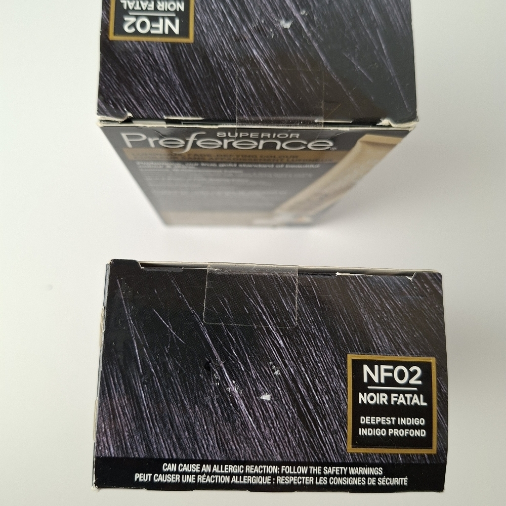 2x L'Oréal Hair Colour Superior Preference NF02 Noir Fatal Deepest Indigo - Picture 3 of 5